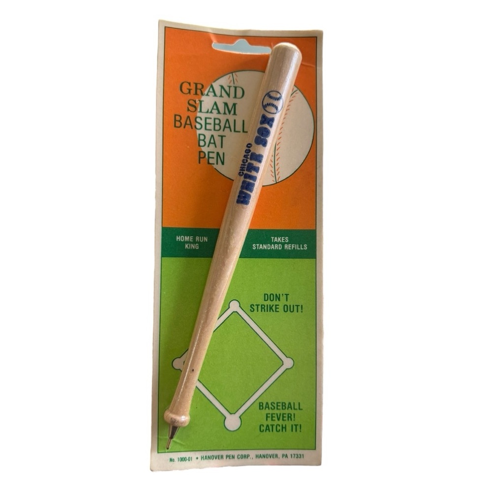 Vintage Chicago White Sox Grand Slam Baseball Bat Pen – Hanover Pen Corp – New